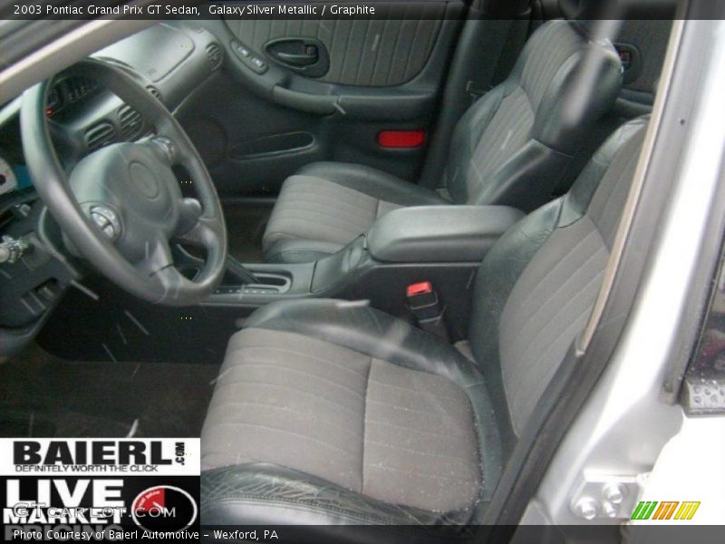 Galaxy Silver Metallic / Graphite 2003 Pontiac Grand Prix GT Sedan
