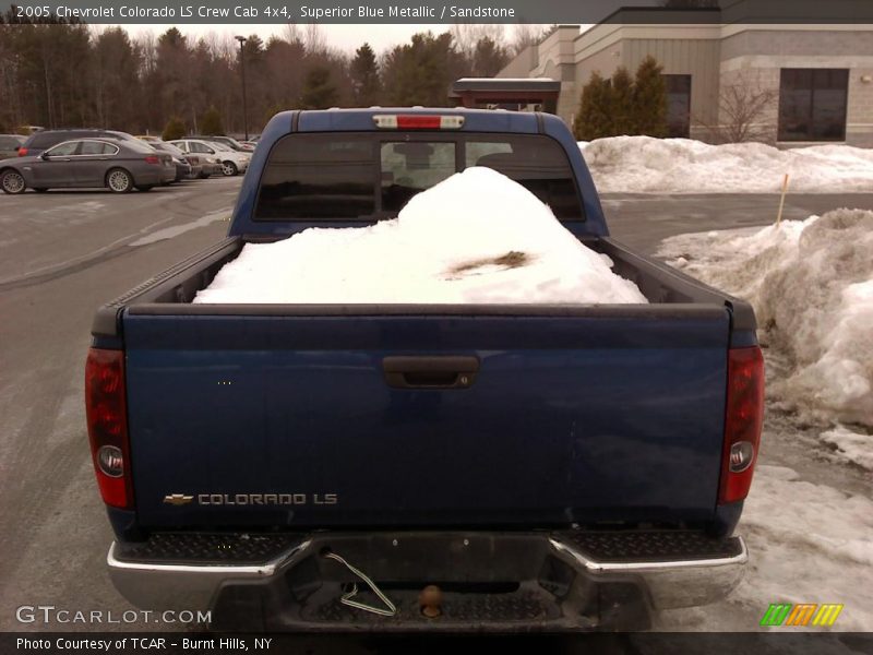 Superior Blue Metallic / Sandstone 2005 Chevrolet Colorado LS Crew Cab 4x4