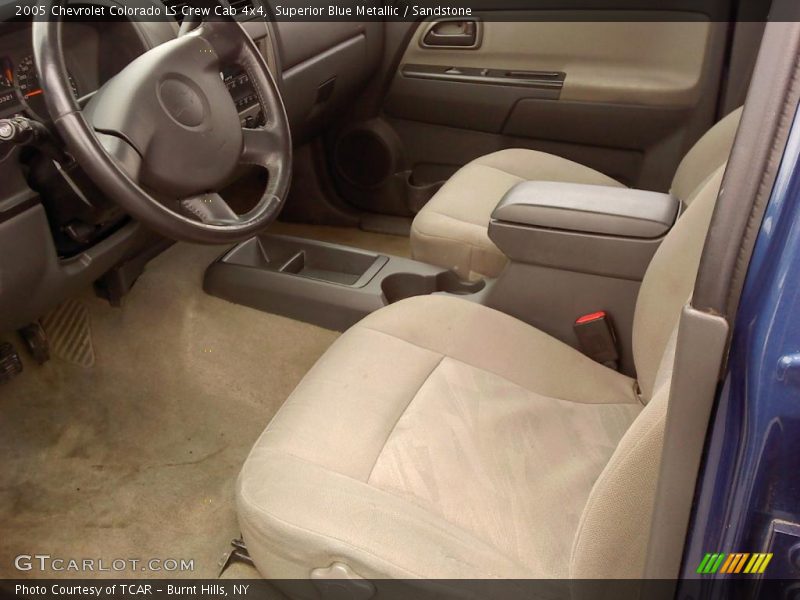 Superior Blue Metallic / Sandstone 2005 Chevrolet Colorado LS Crew Cab 4x4