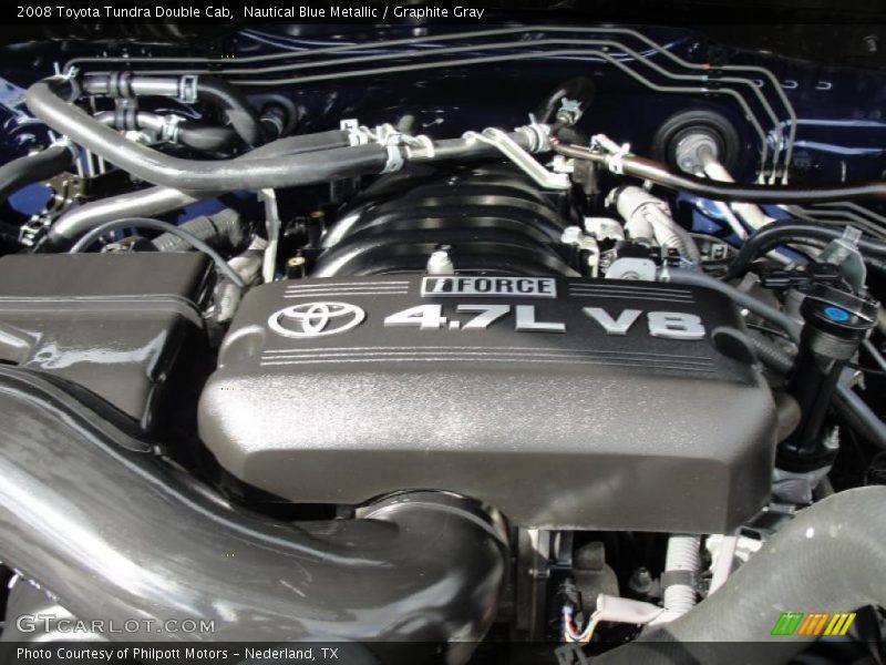 Nautical Blue Metallic / Graphite Gray 2008 Toyota Tundra Double Cab