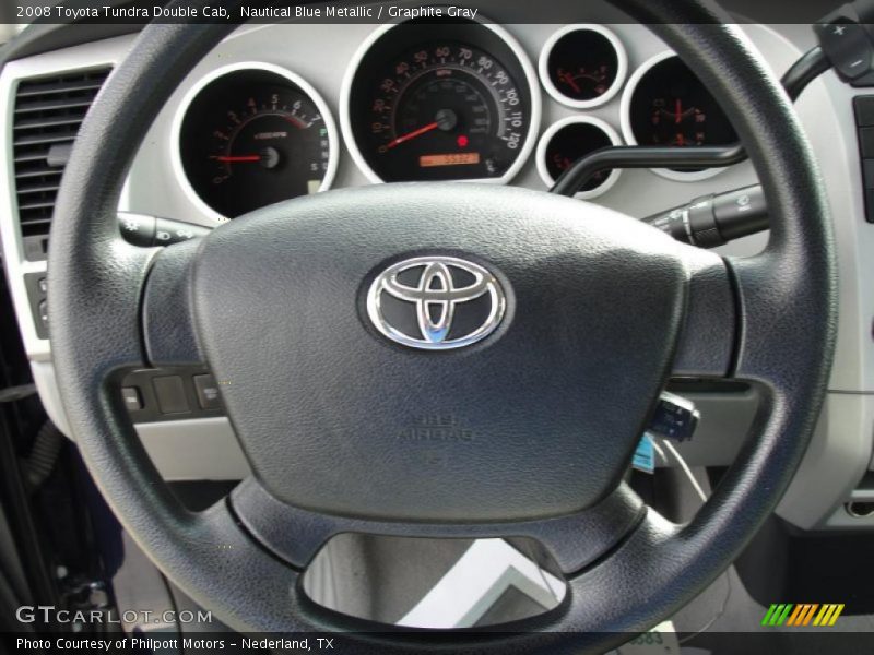 Nautical Blue Metallic / Graphite Gray 2008 Toyota Tundra Double Cab