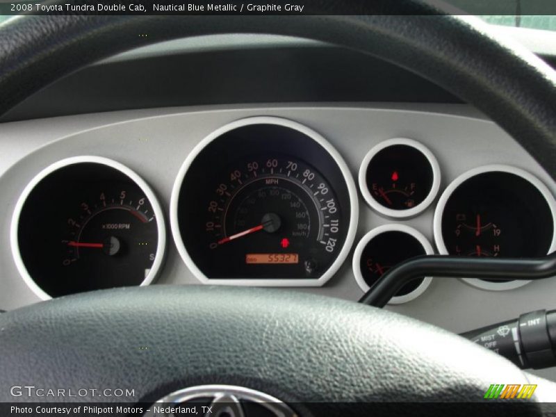 Nautical Blue Metallic / Graphite Gray 2008 Toyota Tundra Double Cab
