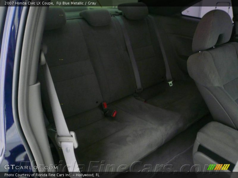Fiji Blue Metallic / Gray 2007 Honda Civic LX Coupe