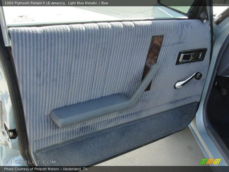 Door Panel of 1989 Reliant K LE America