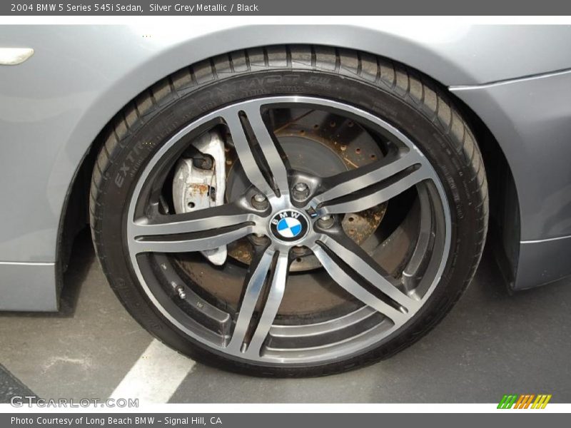 Silver Grey Metallic / Black 2004 BMW 5 Series 545i Sedan