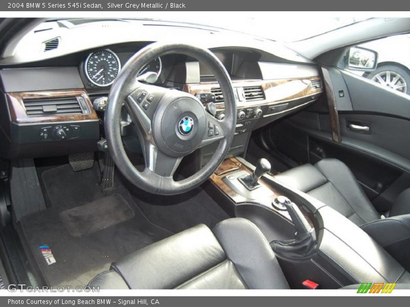 Silver Grey Metallic / Black 2004 BMW 5 Series 545i Sedan