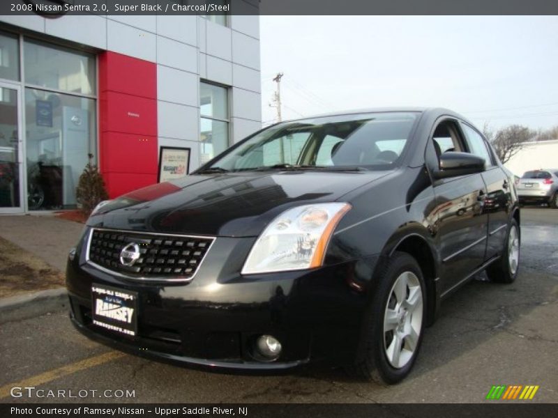 Super Black / Charcoal/Steel 2008 Nissan Sentra 2.0