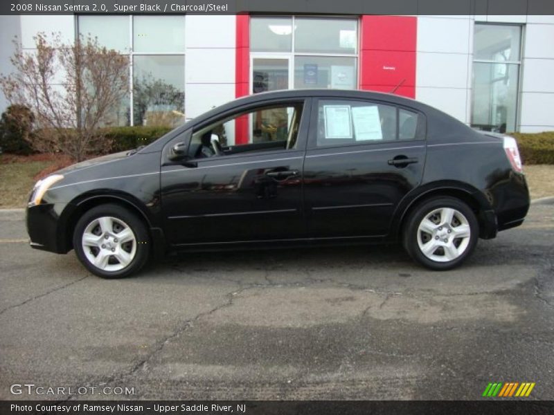 Super Black / Charcoal/Steel 2008 Nissan Sentra 2.0