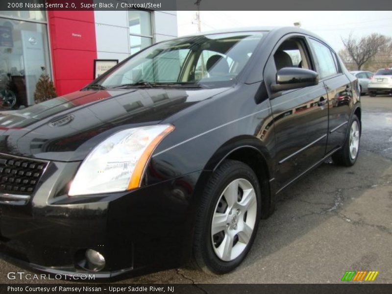 Super Black / Charcoal/Steel 2008 Nissan Sentra 2.0