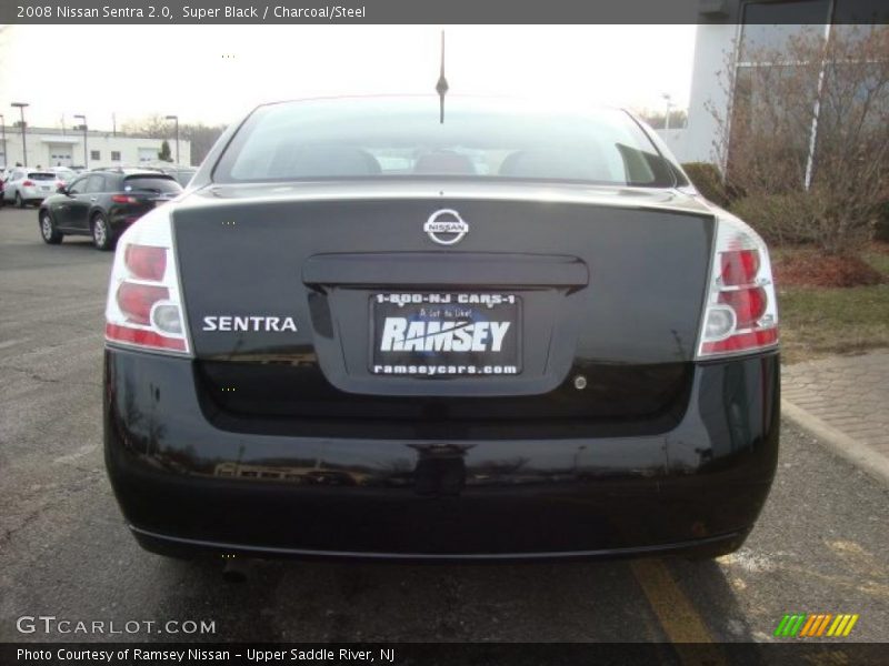 Super Black / Charcoal/Steel 2008 Nissan Sentra 2.0