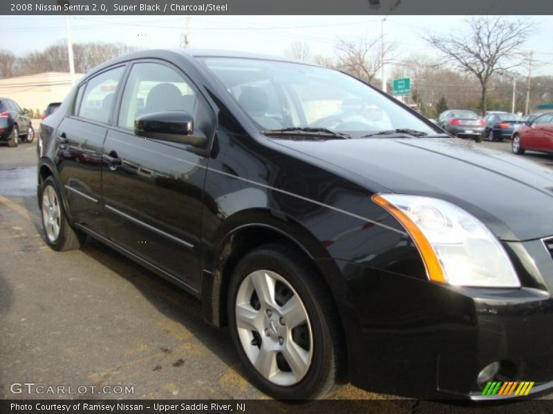 Super Black / Charcoal/Steel 2008 Nissan Sentra 2.0