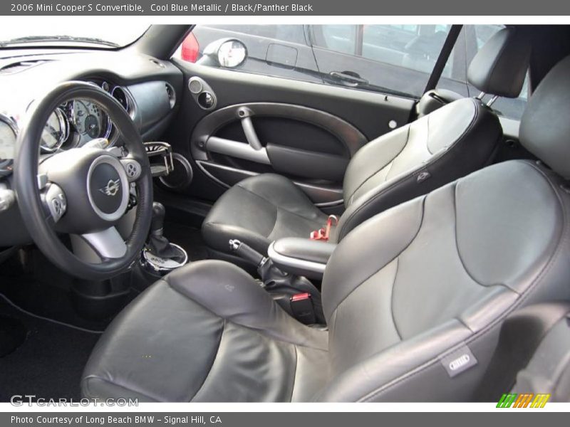 Cool Blue Metallic / Black/Panther Black 2006 Mini Cooper S Convertible