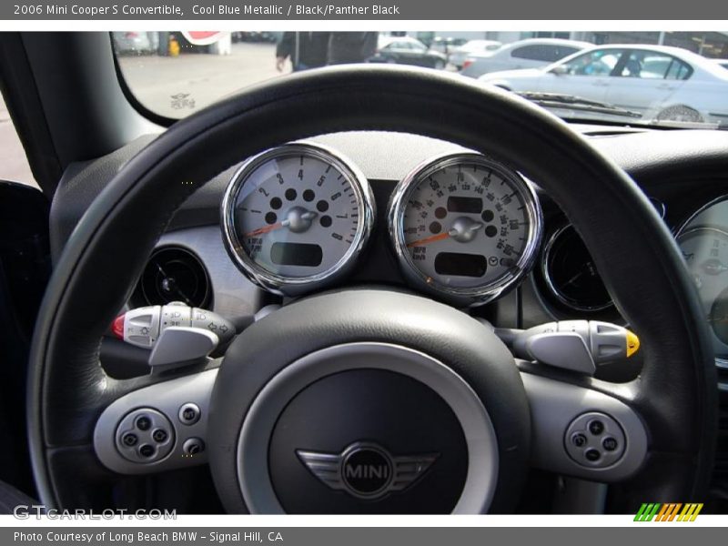 Cool Blue Metallic / Black/Panther Black 2006 Mini Cooper S Convertible