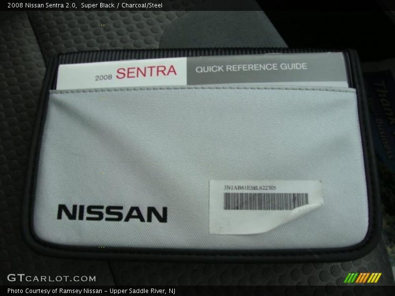 Super Black / Charcoal/Steel 2008 Nissan Sentra 2.0