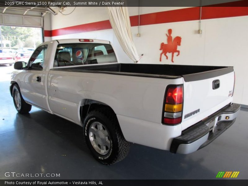 Summit White / Dark Pewter 2005 GMC Sierra 1500 Regular Cab