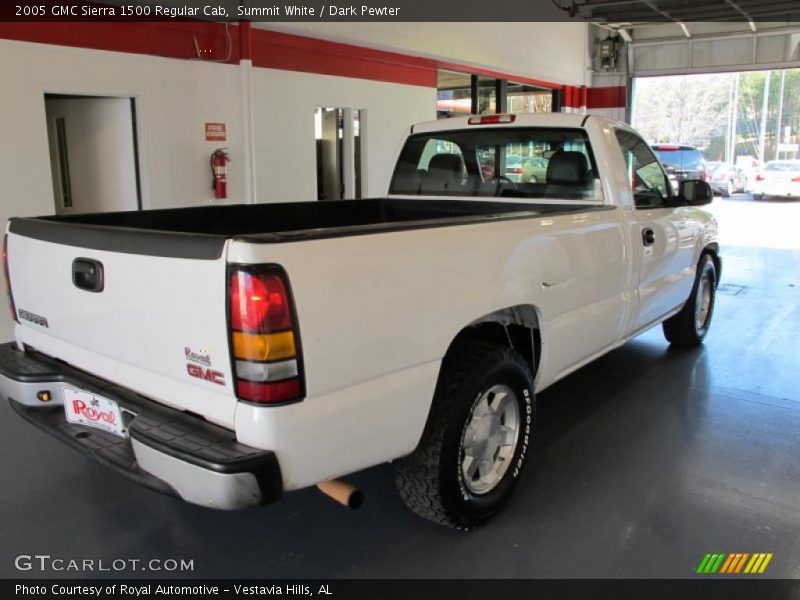 Summit White / Dark Pewter 2005 GMC Sierra 1500 Regular Cab