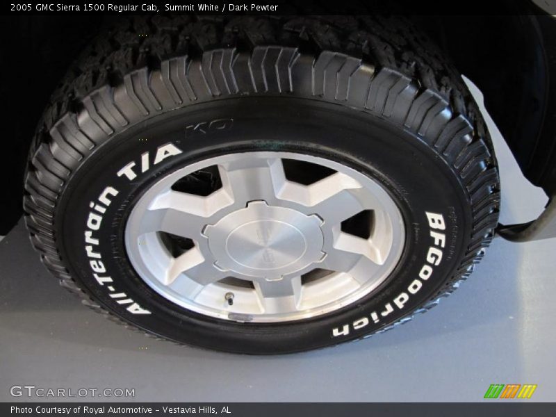 Summit White / Dark Pewter 2005 GMC Sierra 1500 Regular Cab