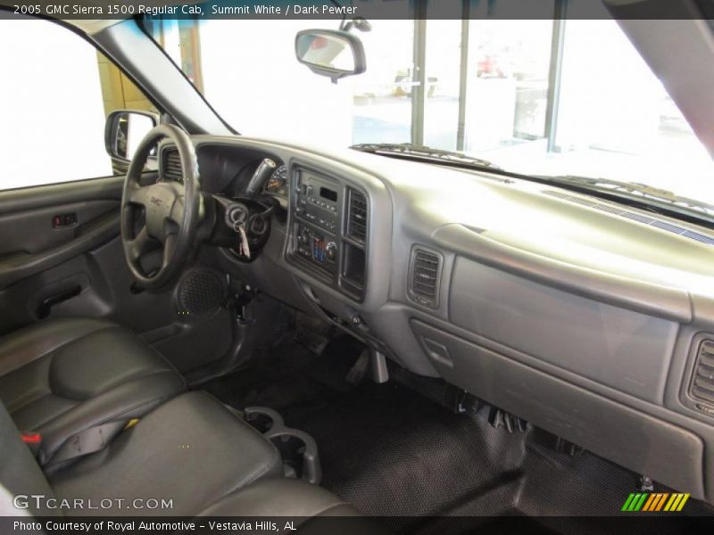 Summit White / Dark Pewter 2005 GMC Sierra 1500 Regular Cab