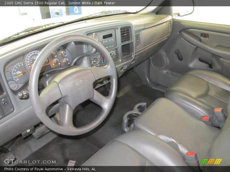 Summit White / Dark Pewter 2005 GMC Sierra 1500 Regular Cab
