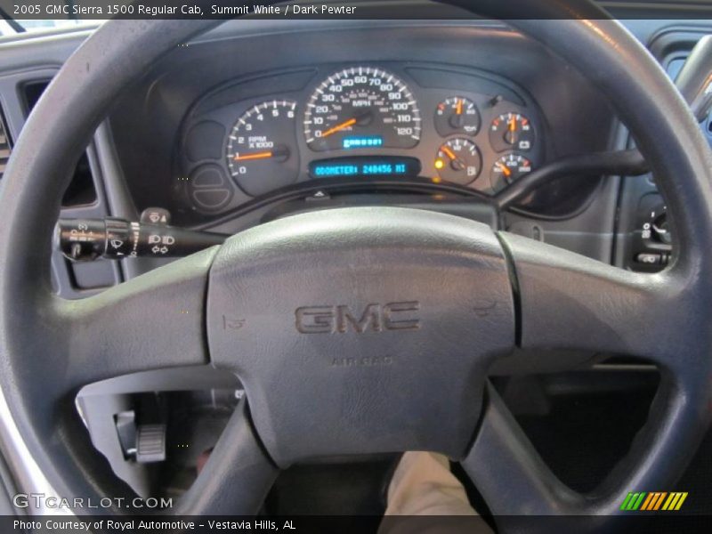 Summit White / Dark Pewter 2005 GMC Sierra 1500 Regular Cab