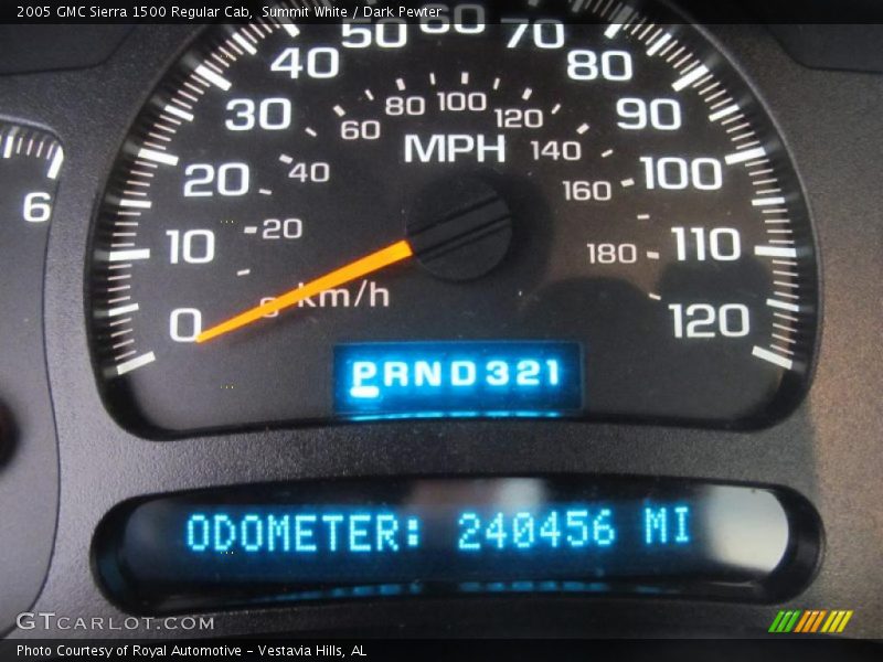 Summit White / Dark Pewter 2005 GMC Sierra 1500 Regular Cab