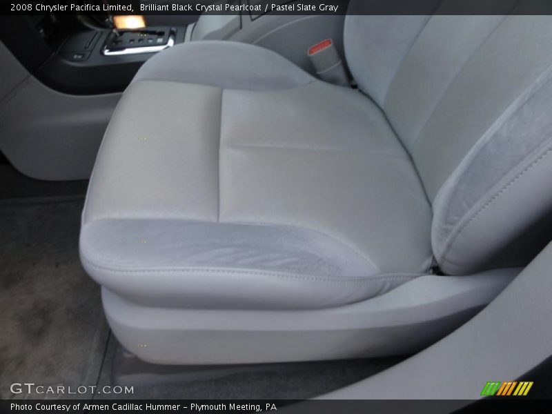 Brilliant Black Crystal Pearlcoat / Pastel Slate Gray 2008 Chrysler Pacifica Limited