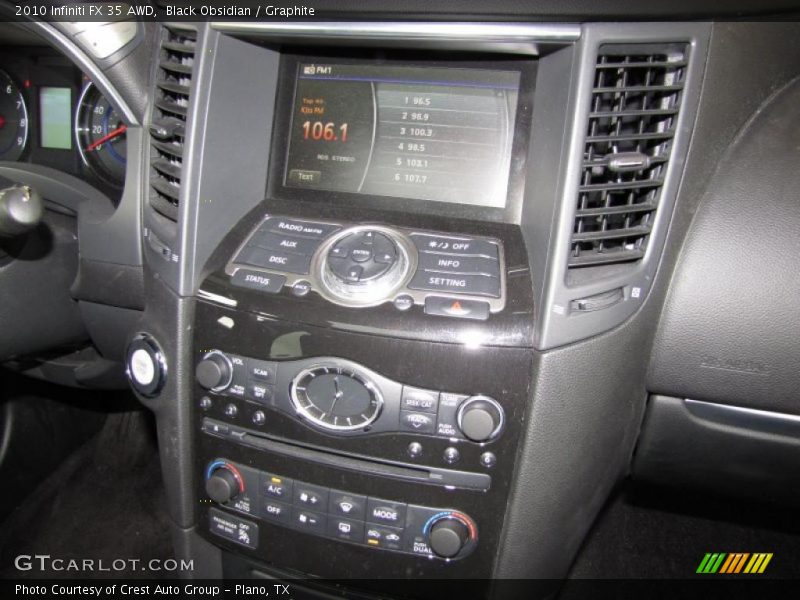 Black Obsidian / Graphite 2010 Infiniti FX 35 AWD
