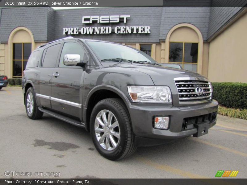 Silver Graphite / Graphite 2010 Infiniti QX 56 4WD