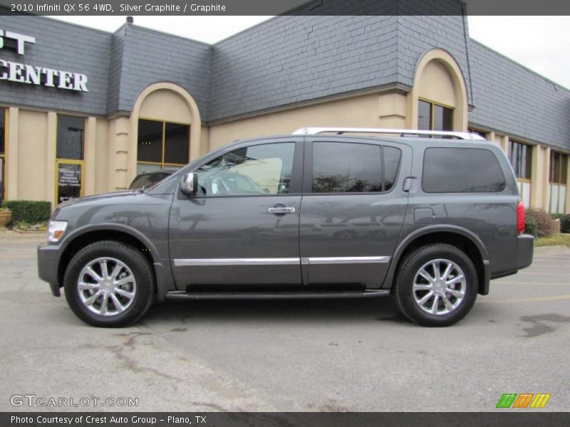 Silver Graphite / Graphite 2010 Infiniti QX 56 4WD