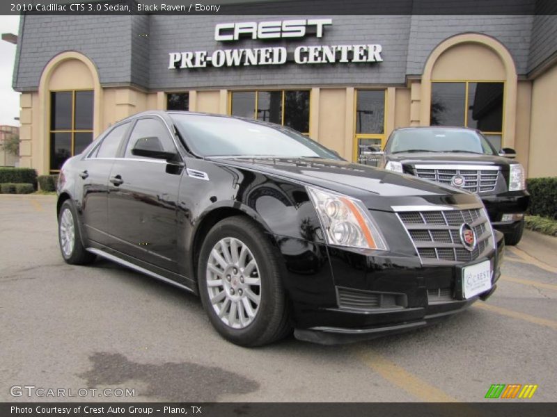 Black Raven / Ebony 2010 Cadillac CTS 3.0 Sedan