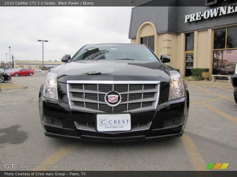 Black Raven / Ebony 2010 Cadillac CTS 3.0 Sedan
