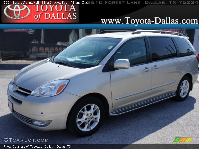 Silver Shadow Pearl / Stone Gray 2004 Toyota Sienna XLE