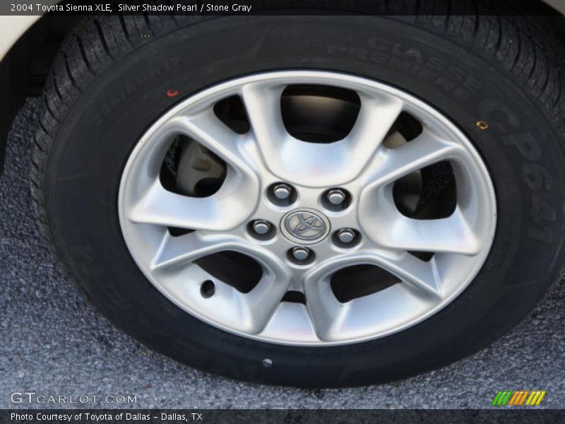 Silver Shadow Pearl / Stone Gray 2004 Toyota Sienna XLE