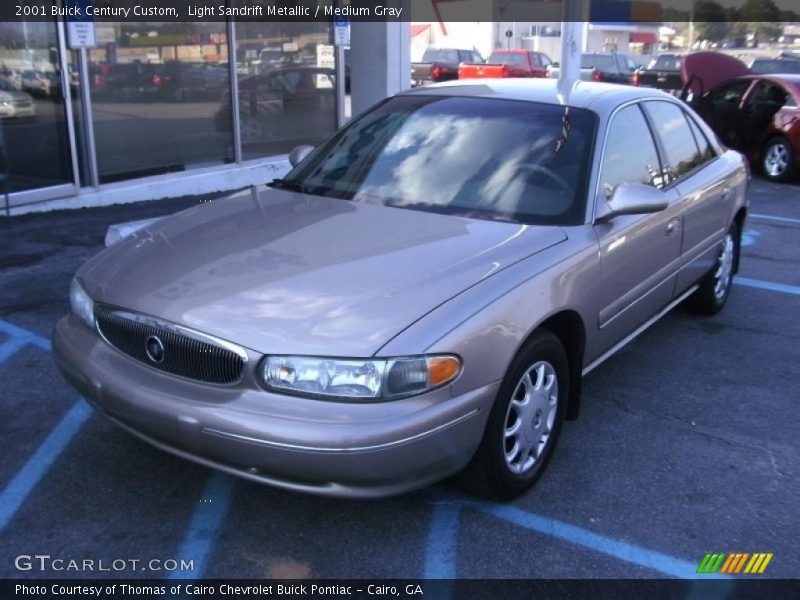 Light Sandrift Metallic / Medium Gray 2001 Buick Century Custom