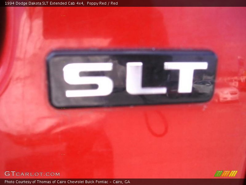 Poppy Red / Red 1994 Dodge Dakota SLT Extended Cab 4x4