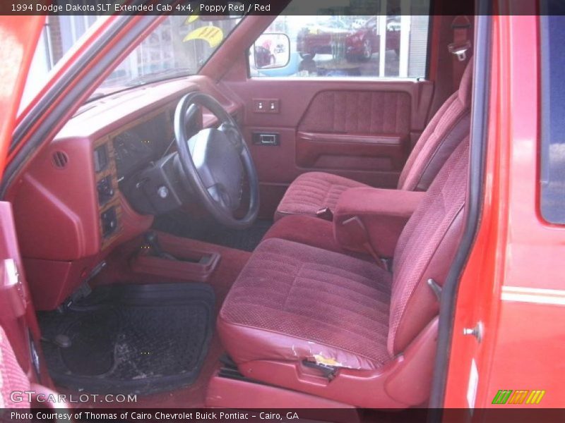 Poppy Red / Red 1994 Dodge Dakota SLT Extended Cab 4x4