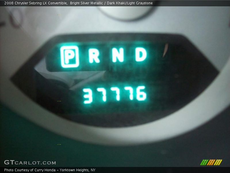 Bright Silver Metallic / Dark Khaki/Light Graystone 2008 Chrysler Sebring LX Convertible