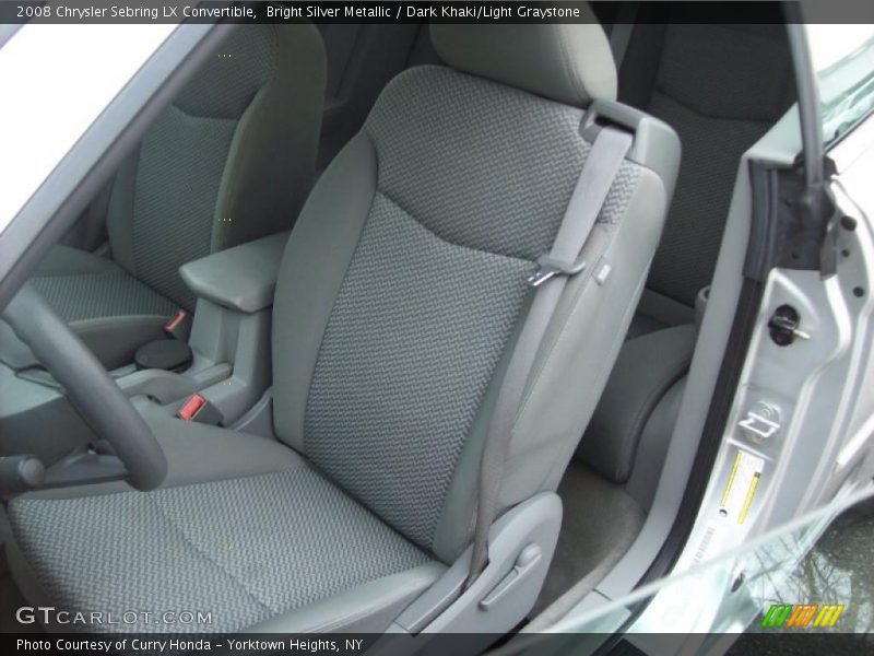 Bright Silver Metallic / Dark Khaki/Light Graystone 2008 Chrysler Sebring LX Convertible