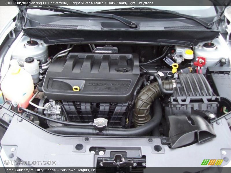 Bright Silver Metallic / Dark Khaki/Light Graystone 2008 Chrysler Sebring LX Convertible