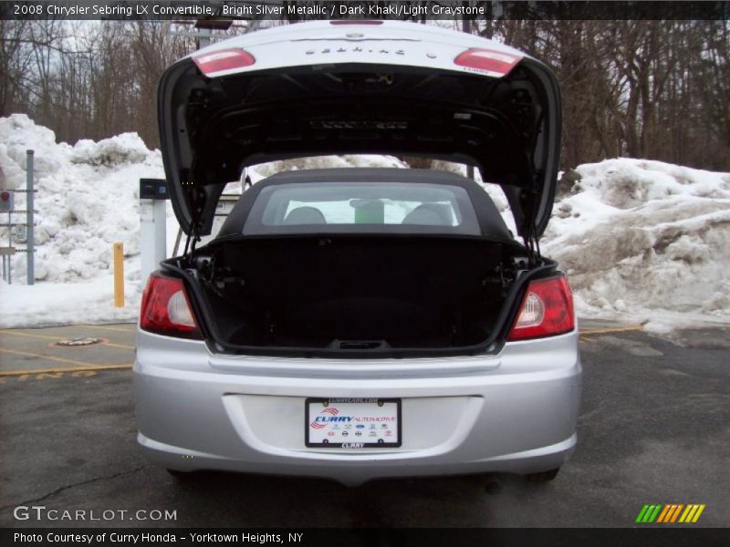 Bright Silver Metallic / Dark Khaki/Light Graystone 2008 Chrysler Sebring LX Convertible