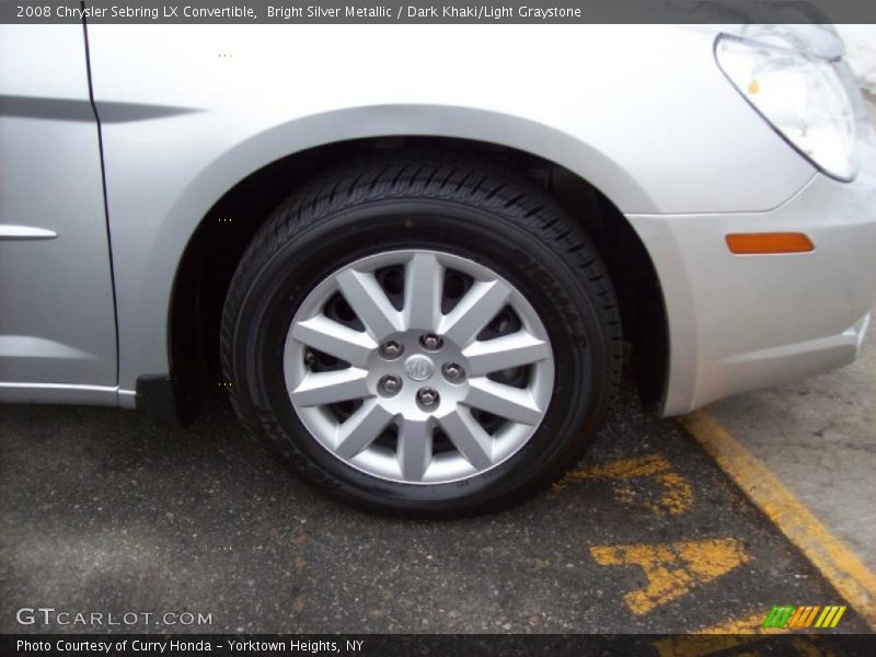Bright Silver Metallic / Dark Khaki/Light Graystone 2008 Chrysler Sebring LX Convertible