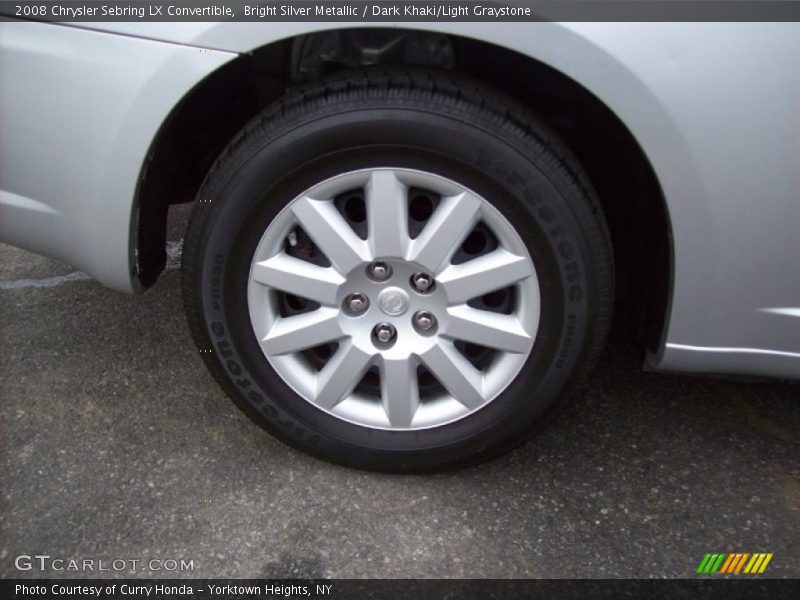 Bright Silver Metallic / Dark Khaki/Light Graystone 2008 Chrysler Sebring LX Convertible