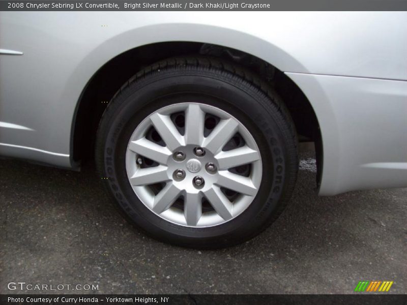 Bright Silver Metallic / Dark Khaki/Light Graystone 2008 Chrysler Sebring LX Convertible