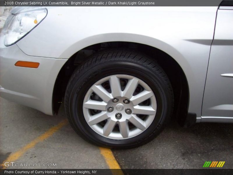 Bright Silver Metallic / Dark Khaki/Light Graystone 2008 Chrysler Sebring LX Convertible