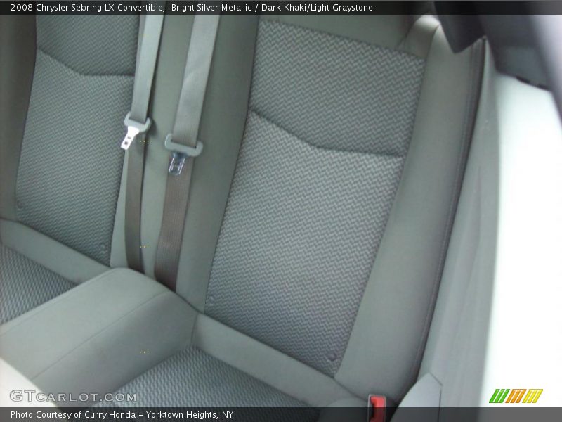 Bright Silver Metallic / Dark Khaki/Light Graystone 2008 Chrysler Sebring LX Convertible