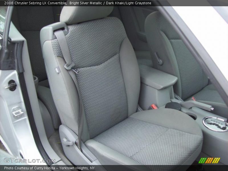 Bright Silver Metallic / Dark Khaki/Light Graystone 2008 Chrysler Sebring LX Convertible