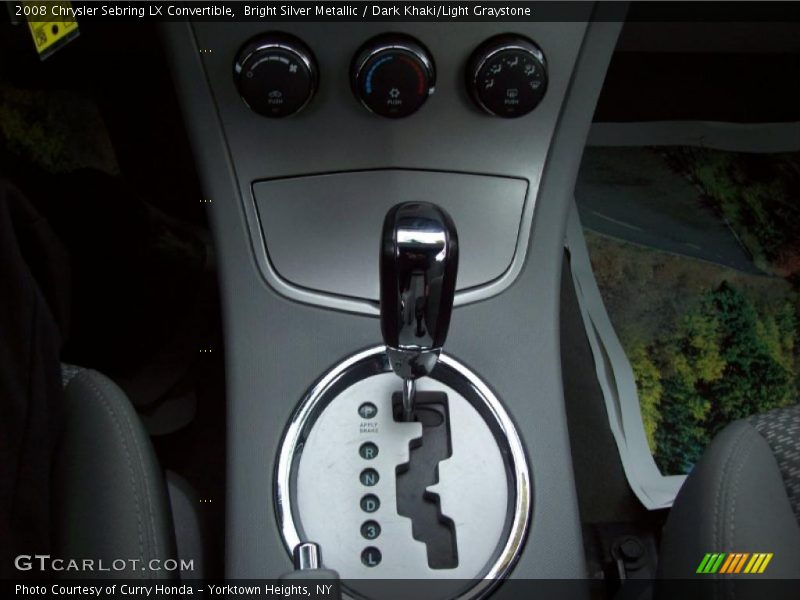 Bright Silver Metallic / Dark Khaki/Light Graystone 2008 Chrysler Sebring LX Convertible