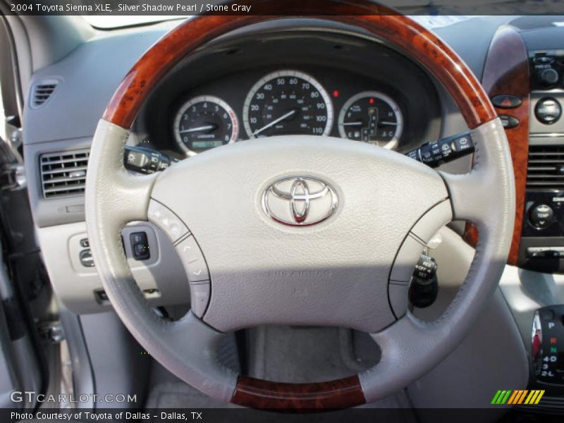 Silver Shadow Pearl / Stone Gray 2004 Toyota Sienna XLE