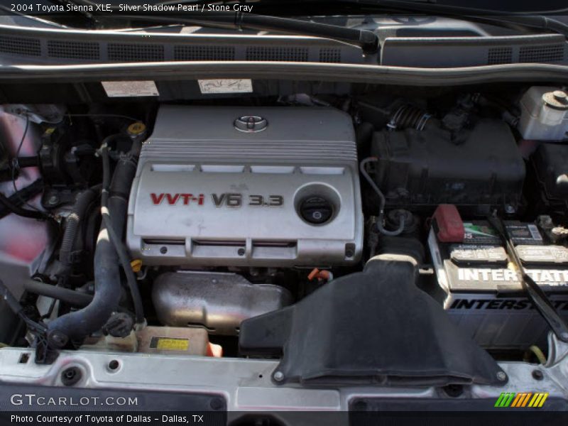 Silver Shadow Pearl / Stone Gray 2004 Toyota Sienna XLE
