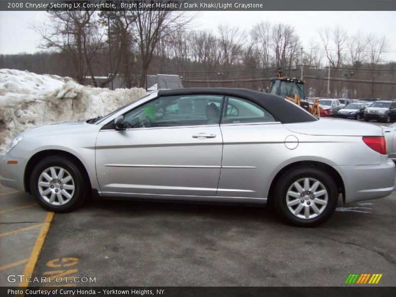 Bright Silver Metallic / Dark Khaki/Light Graystone 2008 Chrysler Sebring LX Convertible